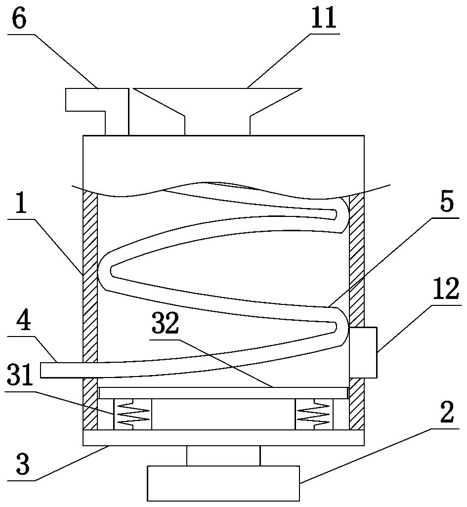 Biomass pellet finished heat removal device