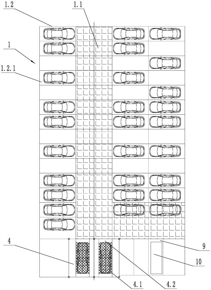 An intelligent intensive three-dimensional garage and its access method
