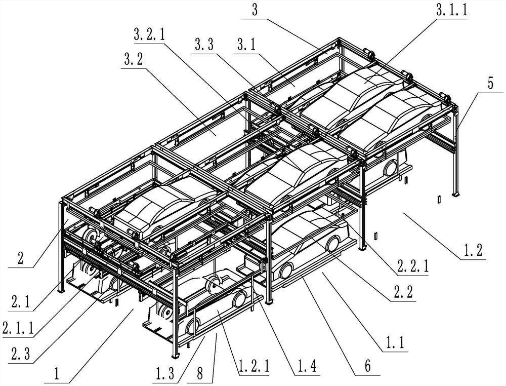 An intelligent intensive three-dimensional garage and its access method