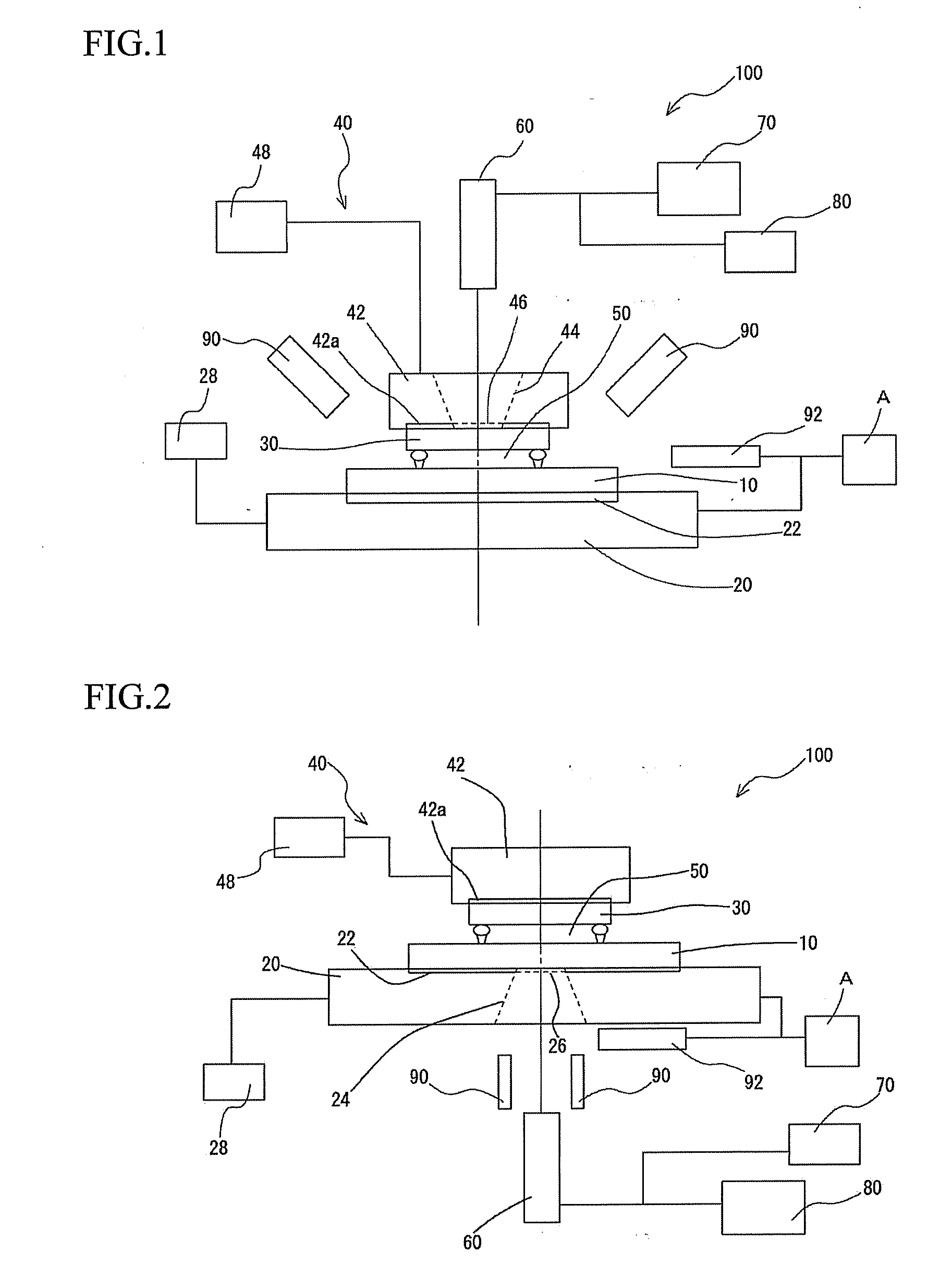 Apparatus for observing an assembled state of components and method of observing an assembled state of components using such apparatus