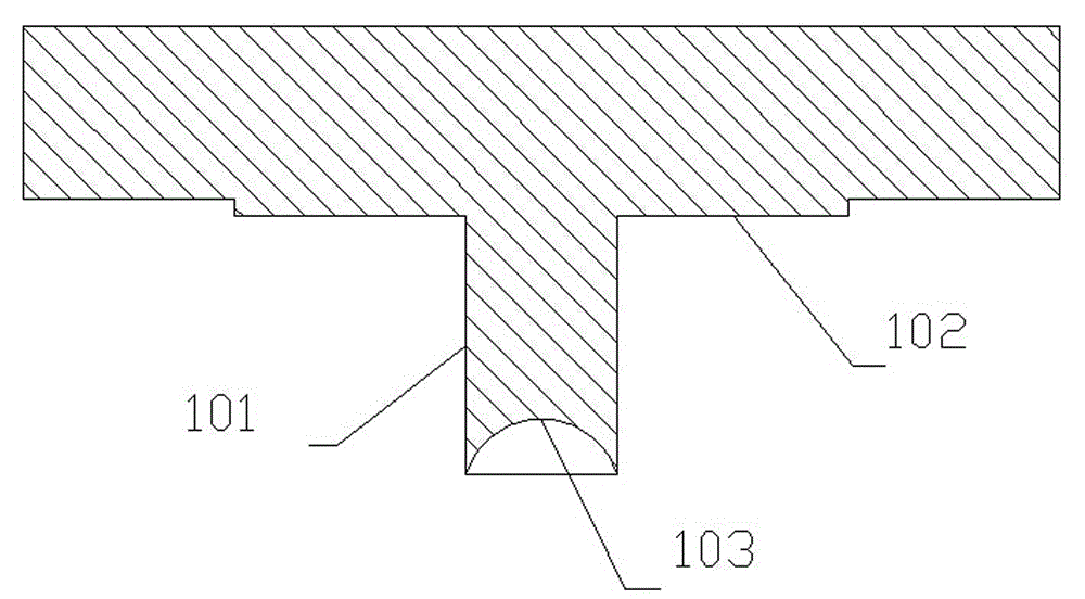 Pressing die and pressing process for welding neck flange