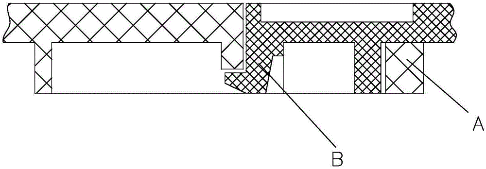 Locking structure for combined sports floor