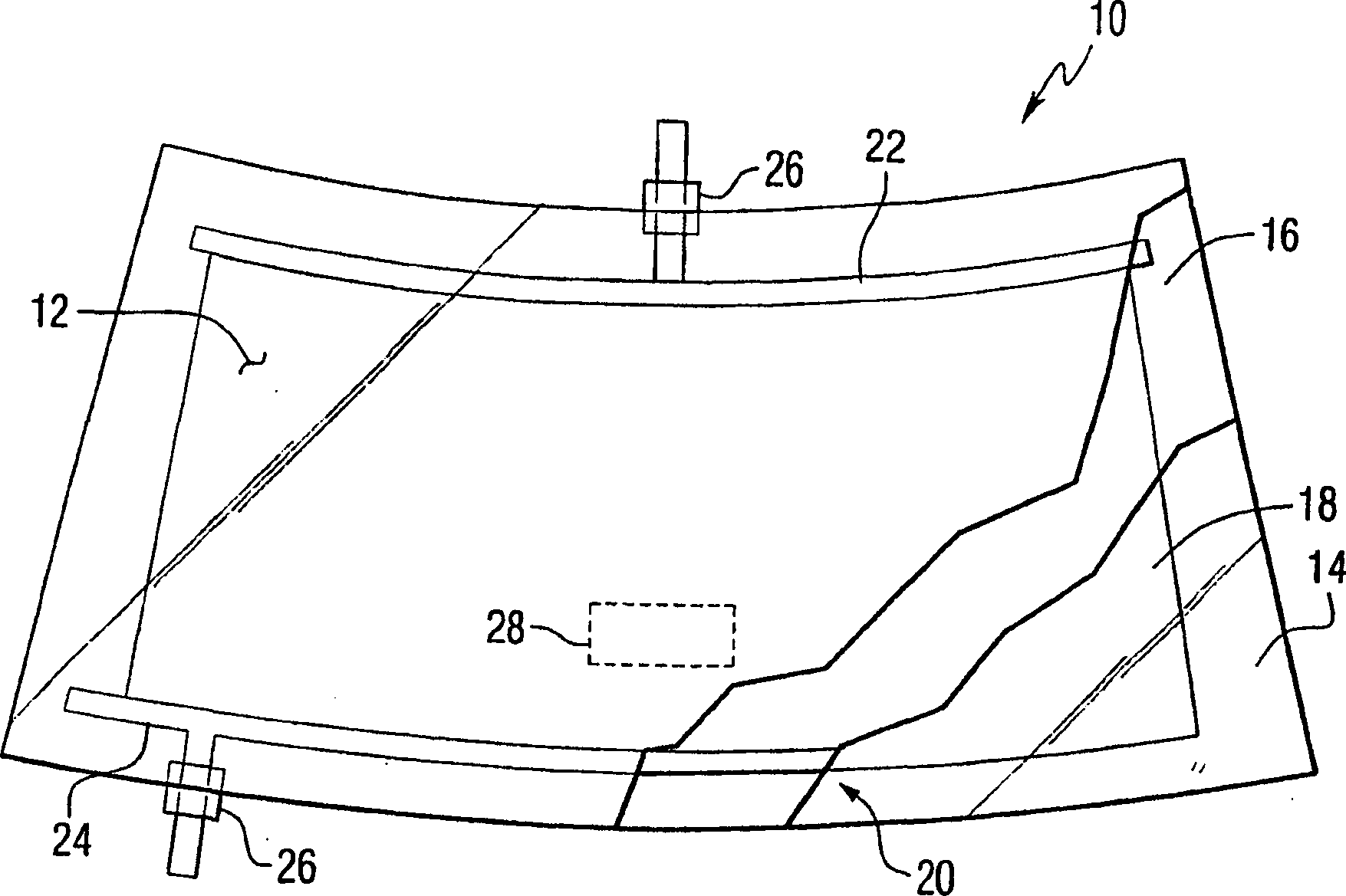Conductive frequency selective surface utilizing arc and line elements