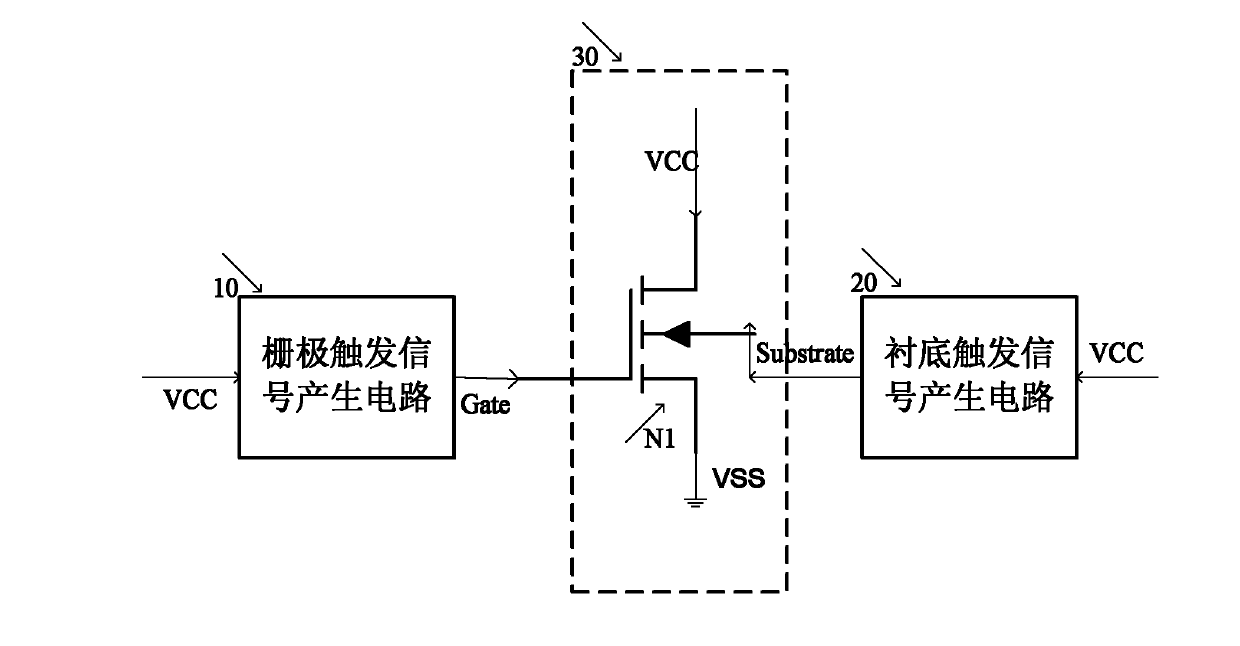 Static discharge ESD protective circuit