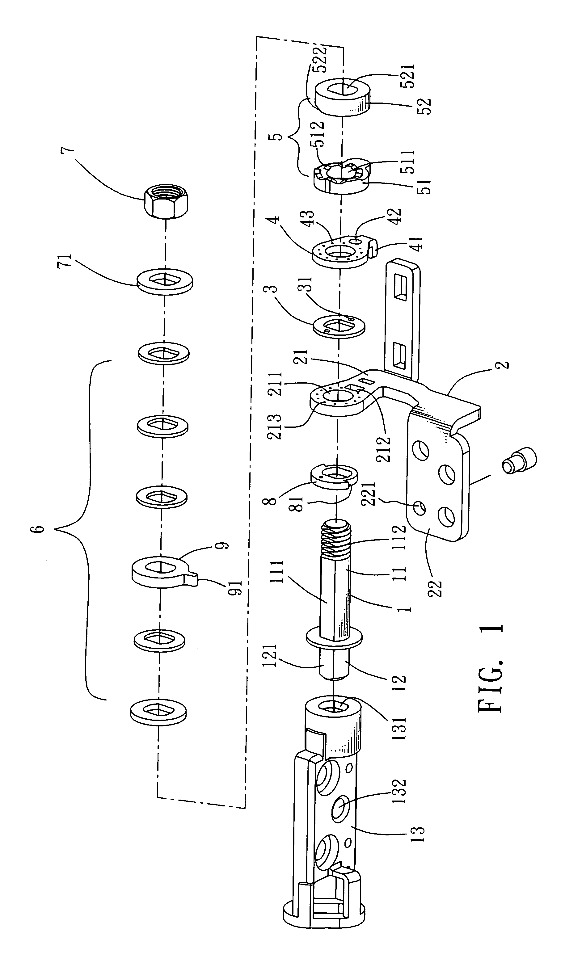 Rotating shaft structure with automatic locking mechanism