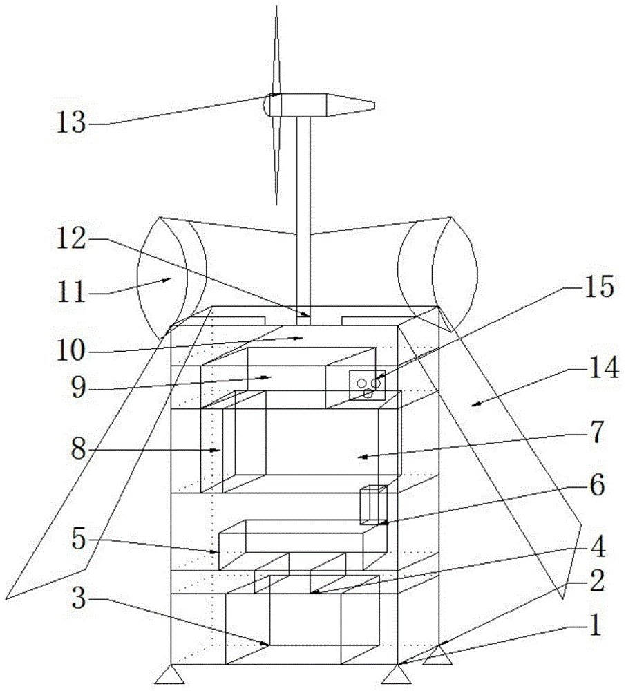 Wind-light-electricity complementary air water extracting device