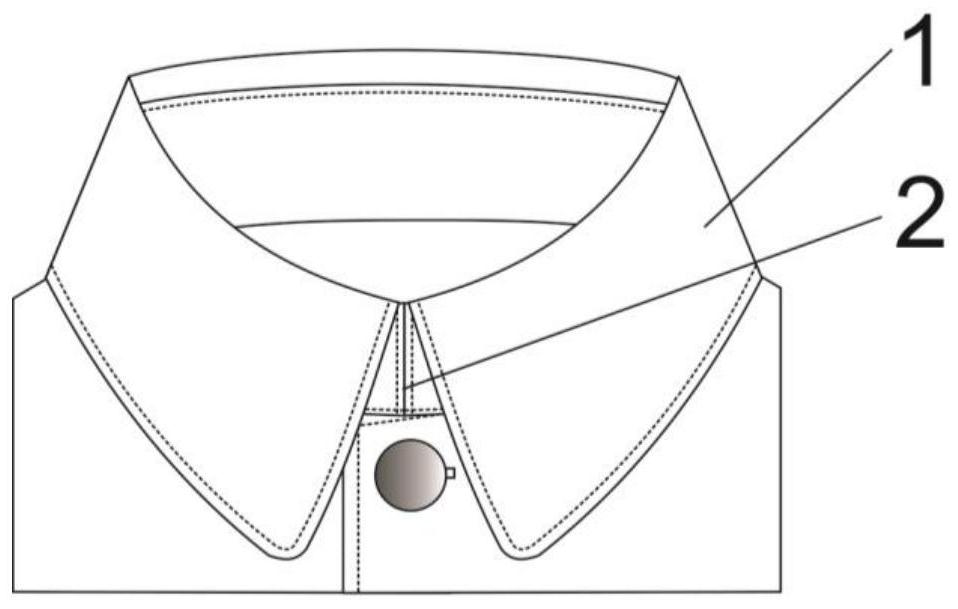 Collar with double-gear adjusting structure for Zhongshan dress