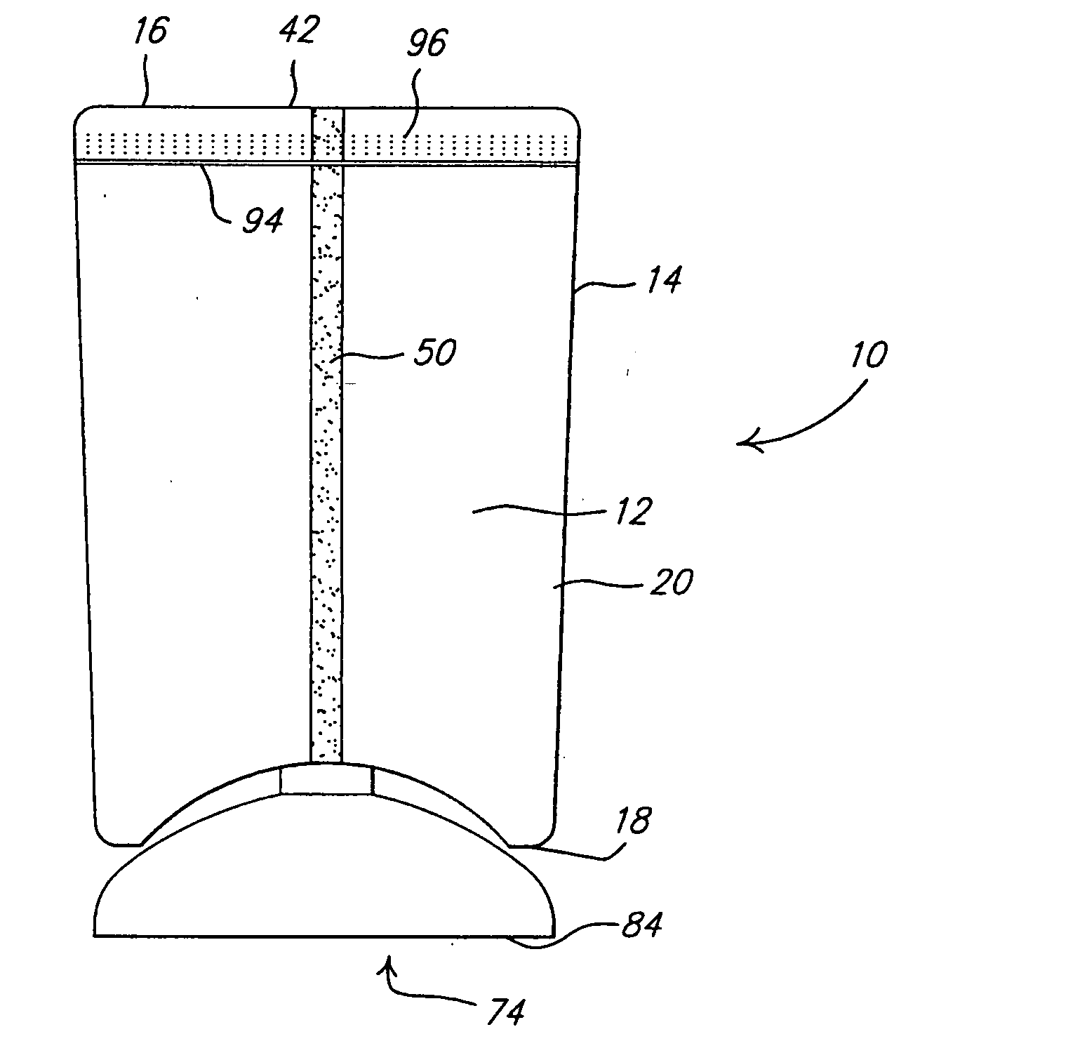 Flexible pouch with flat seam and method of forming