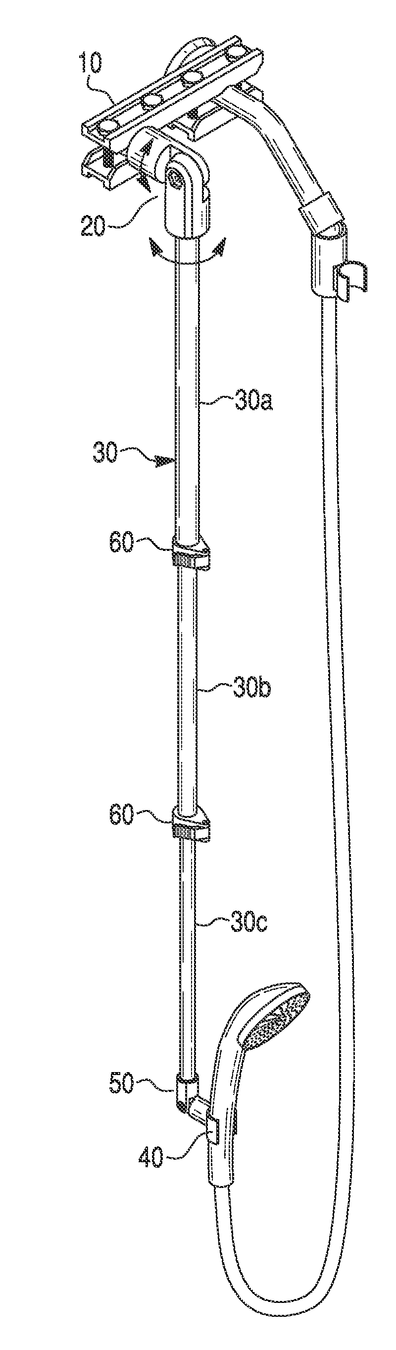 Mounting system for a shower head