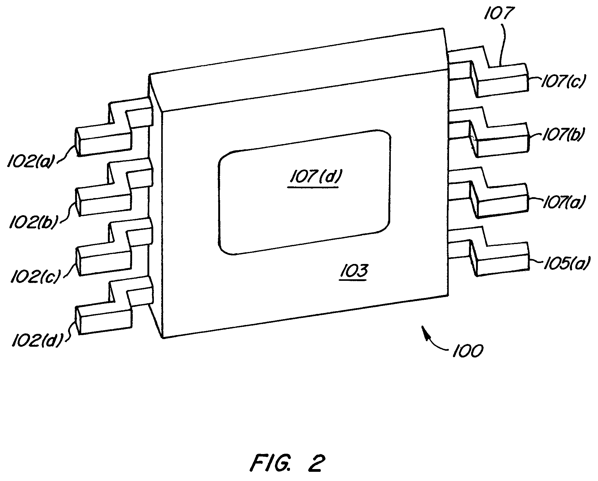 Thin, thermally enhanced molded package with leadframe having protruding region