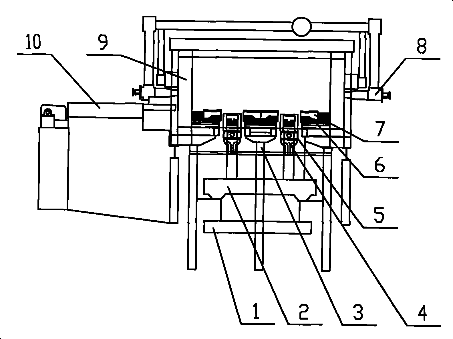 Stepping-bottom-type heating furnace