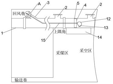 Rapid plugging device for gas control reserved pipe