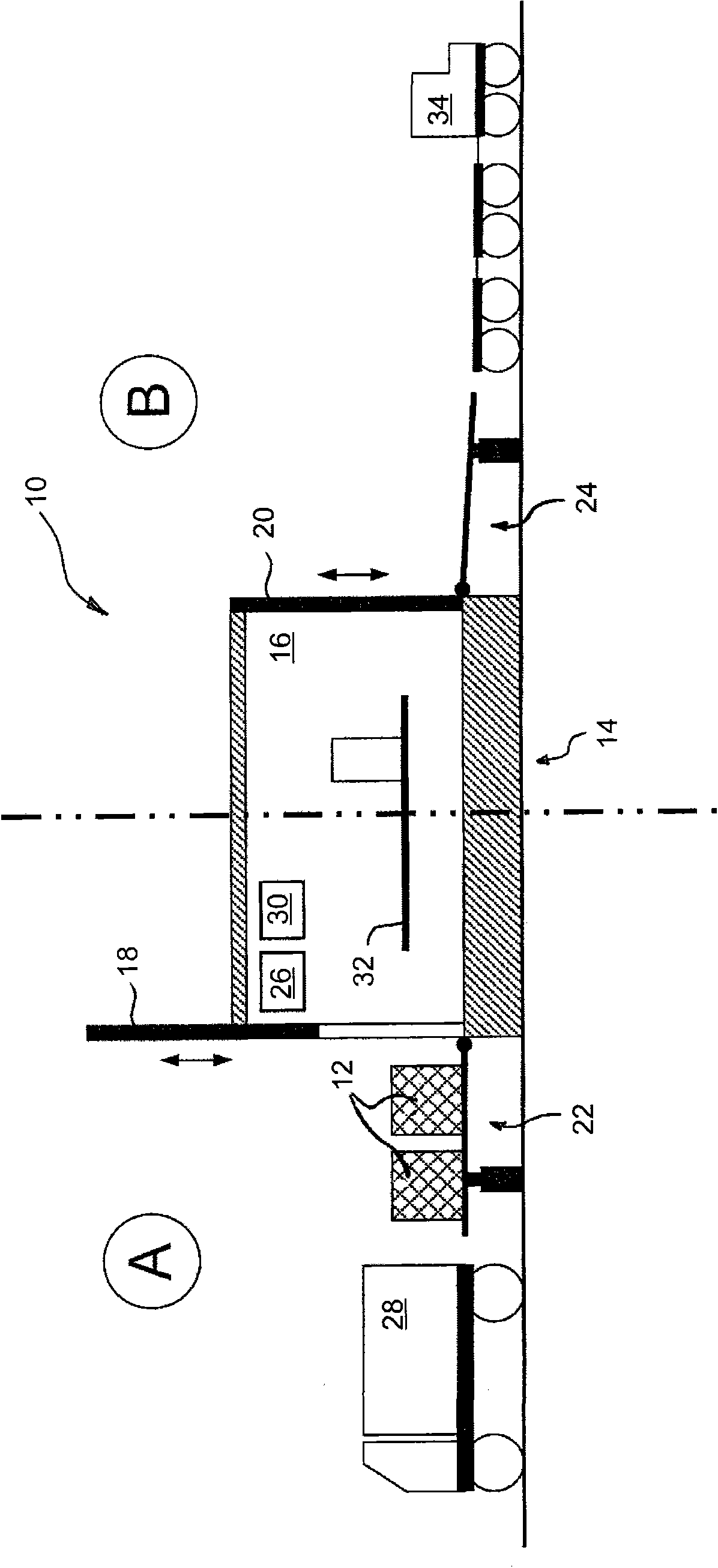 Method for transferring air cargo loading units, and transfer and screening system for carrying out said method