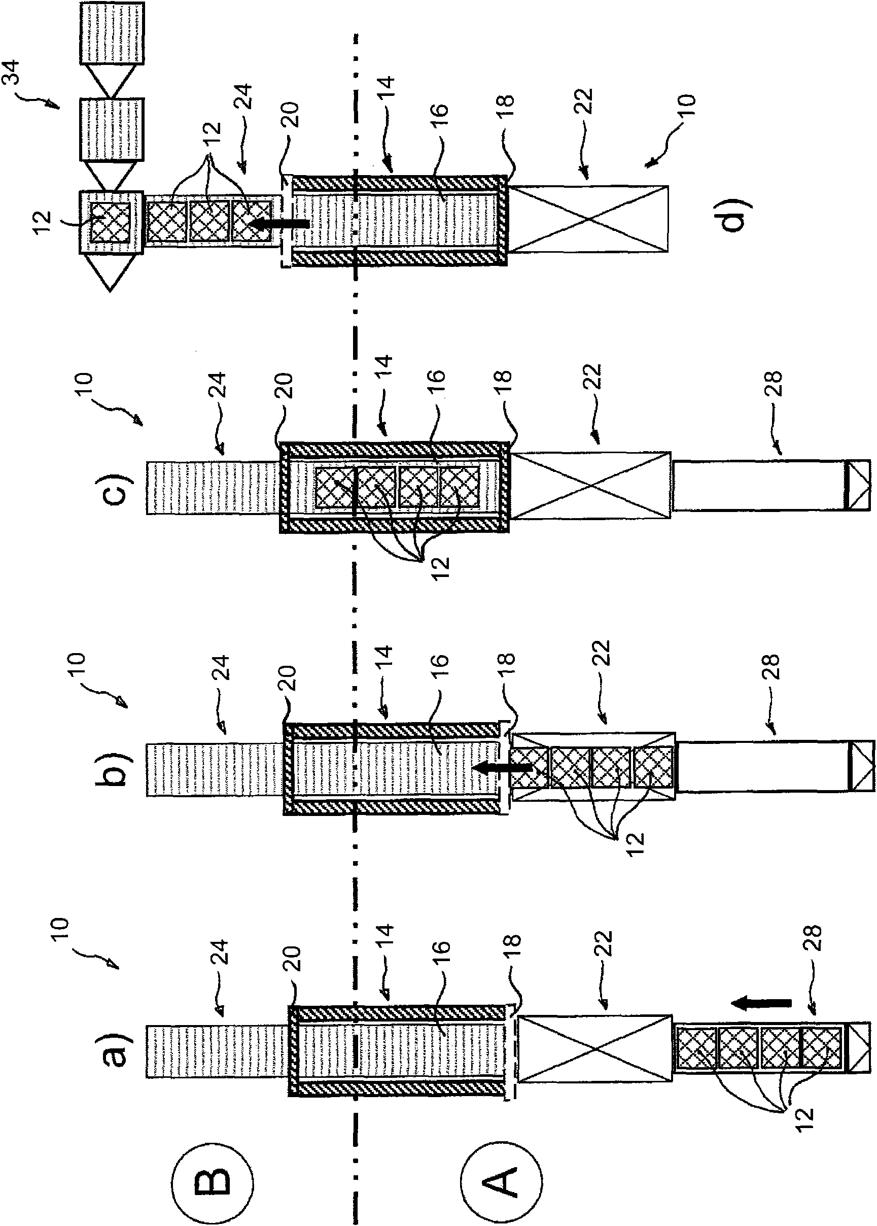 Method for transferring air cargo loading units, and transfer and screening system for carrying out said method