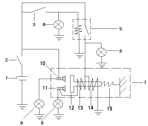 Experiment device for simulating automobile starting systems