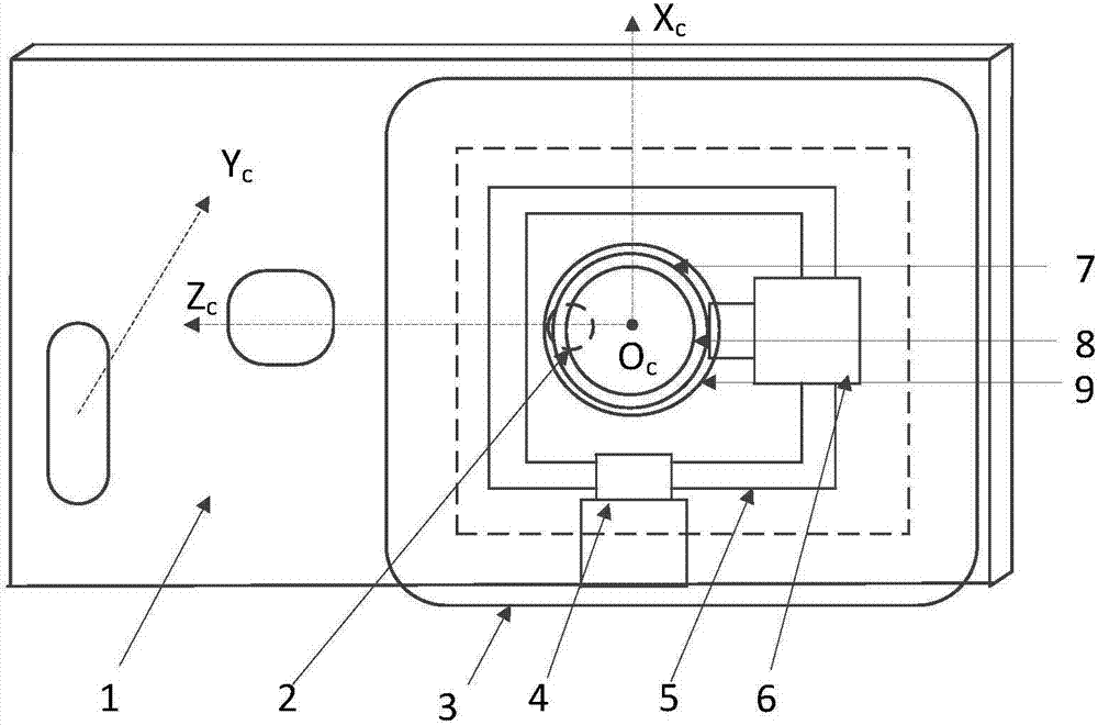 Mobile phone stabilizer for photographing device