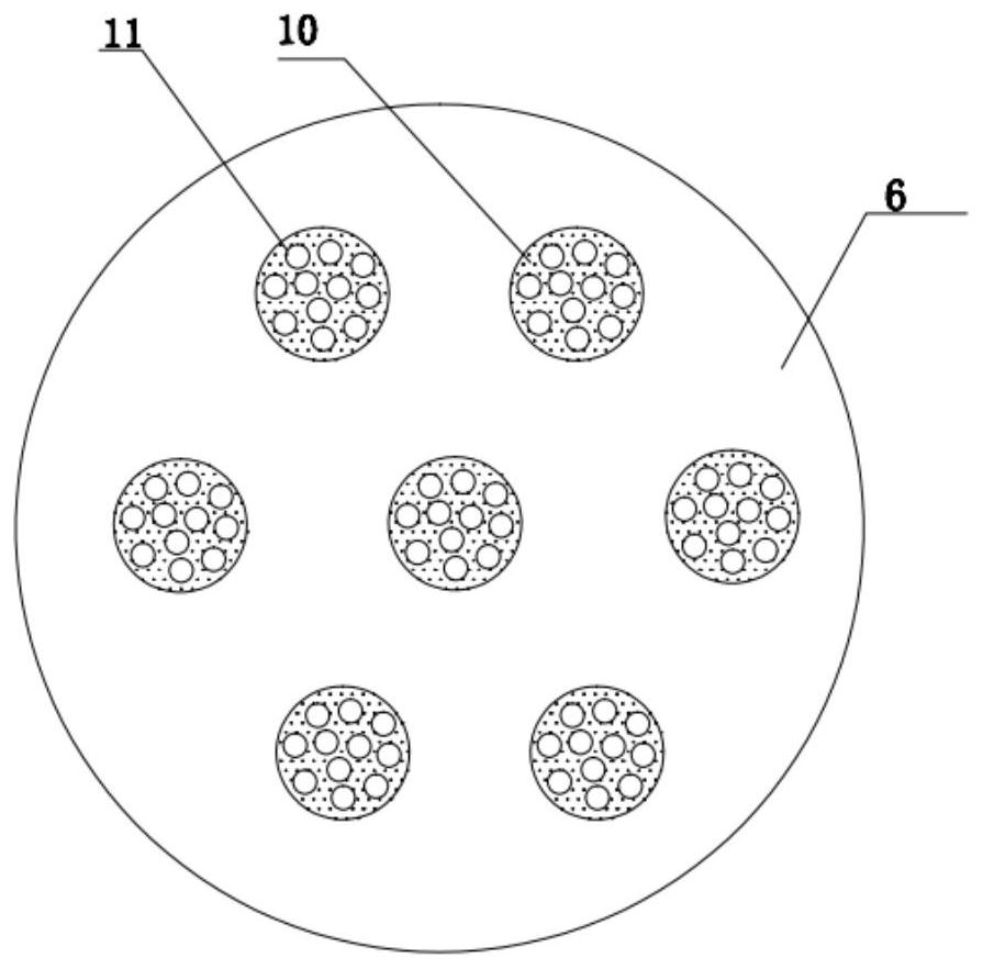 Oil-water separation device and separation method based on PTFE hollow fiber membrane