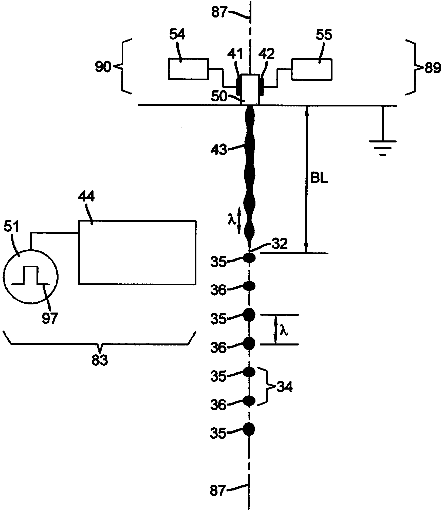 Liquid ejection system including drop velocity modulation