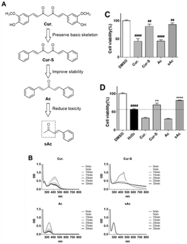 Application of monoketene monocarbonyl curcumin analogue in preparation of antioxidant drugs