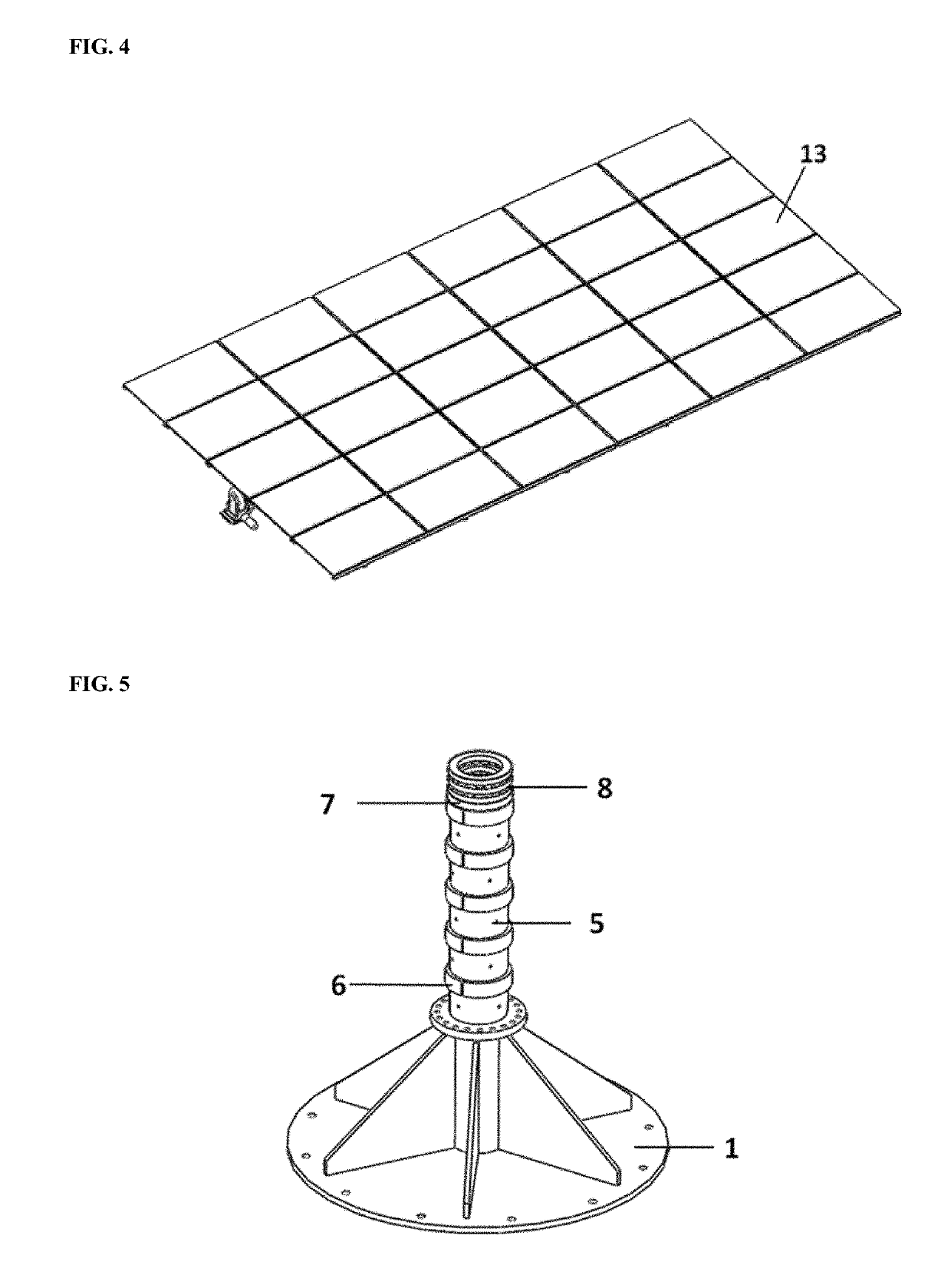 Dual axis solar panel tracking complete mechanical arrangement