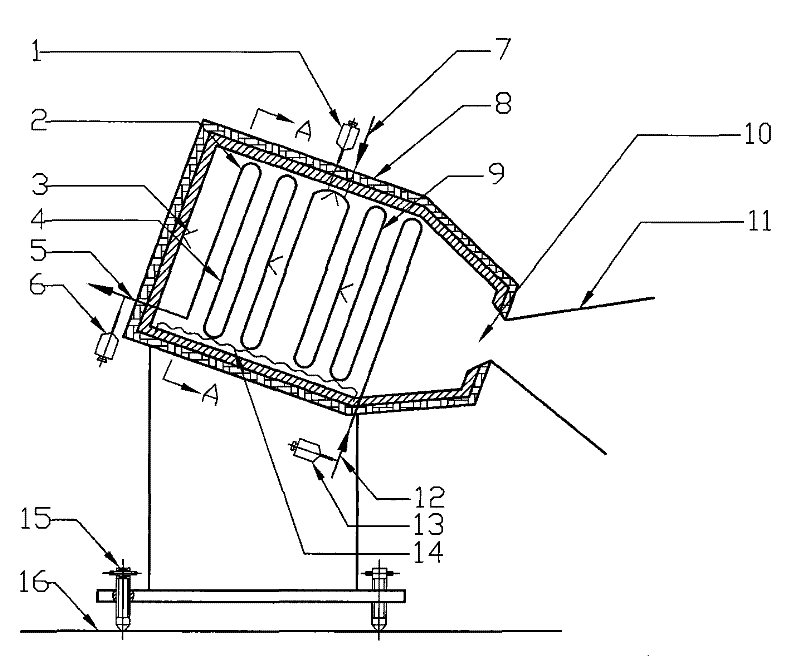 Biomass supercritical water gasification hydrogen production absorption reactor thermally driven by solar energy