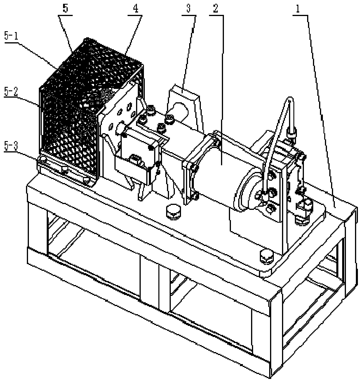 Belt-load testing device used by a clutch electronic control pneumatic separating mechanism