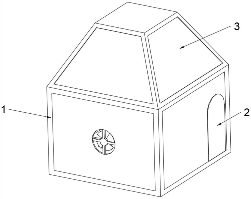 Temperature increasing device for desert steppe control test