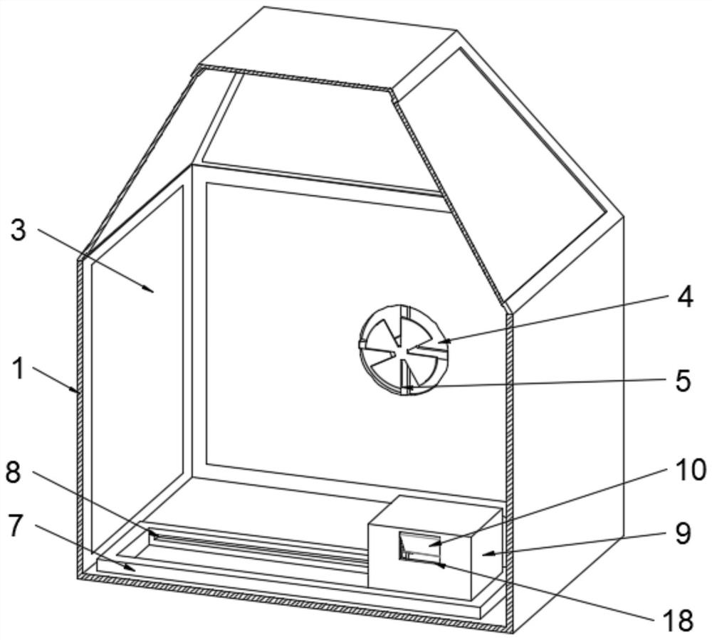 Temperature increasing device for desert steppe control test