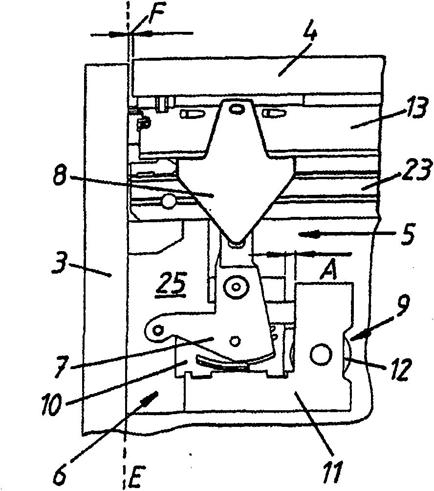 Immobilization device for locking a furniture part movably supported in or on a piece of furniture