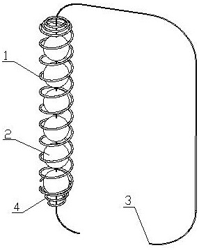 Vertebra interbody spring fusion cage