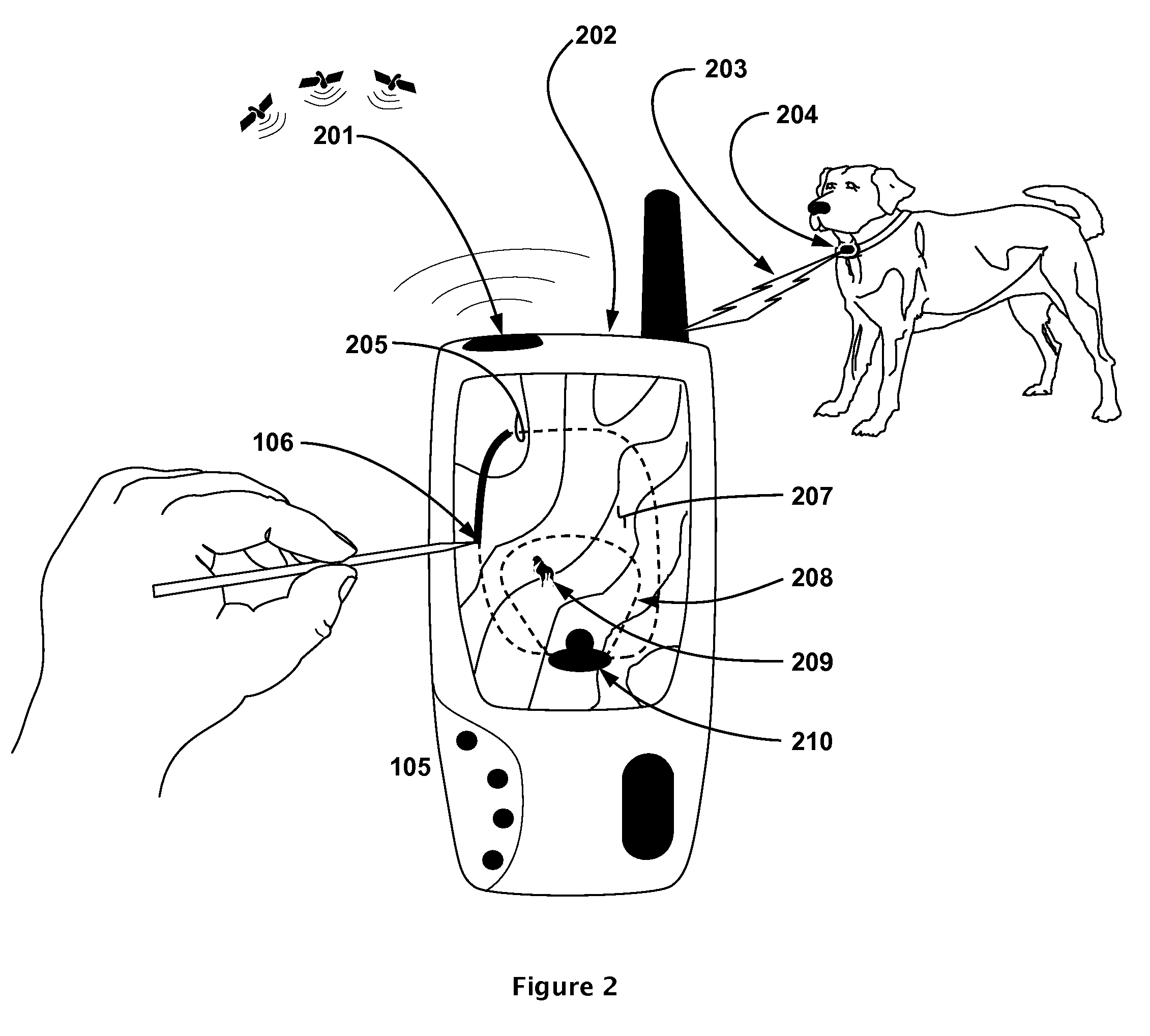 Traveling Invisible Electronic Containment Perimeter - Method and Apparatus