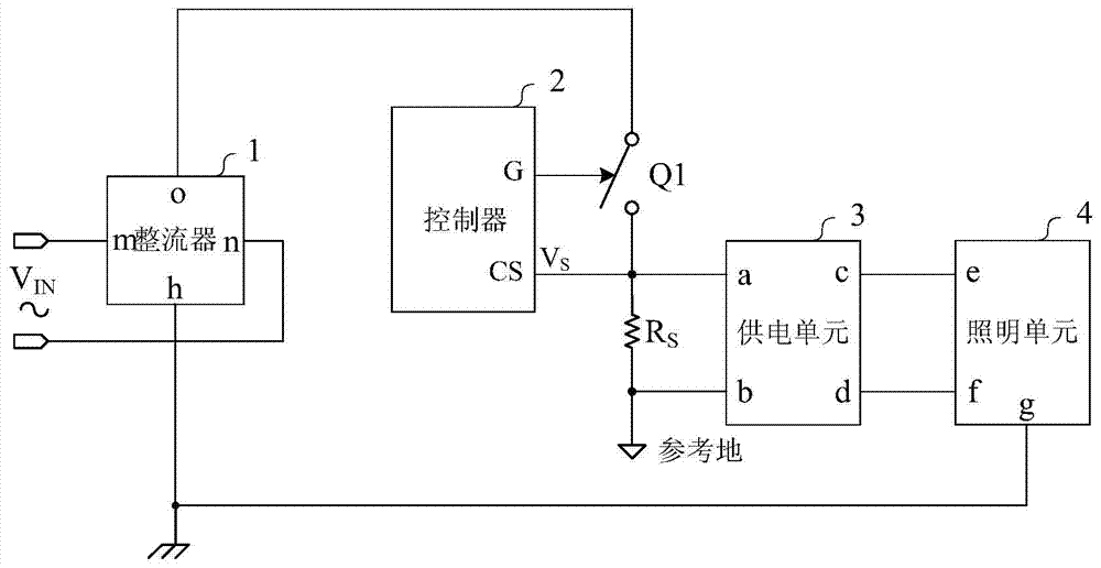 Non-isolated LED driving circuit