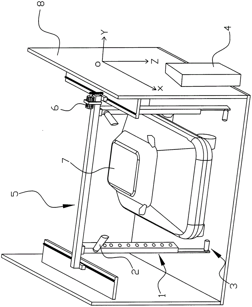 Vehicle body position detection method for washing vehicles
