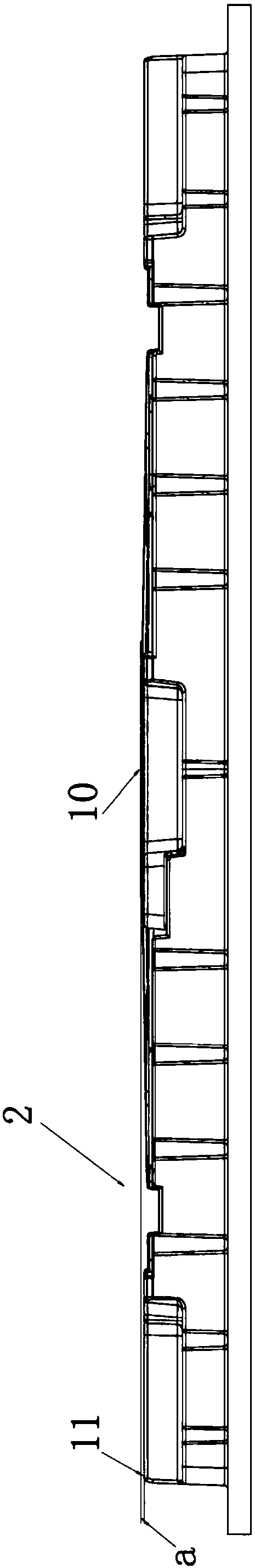 Mould used for making pre-deformed blister tray structure