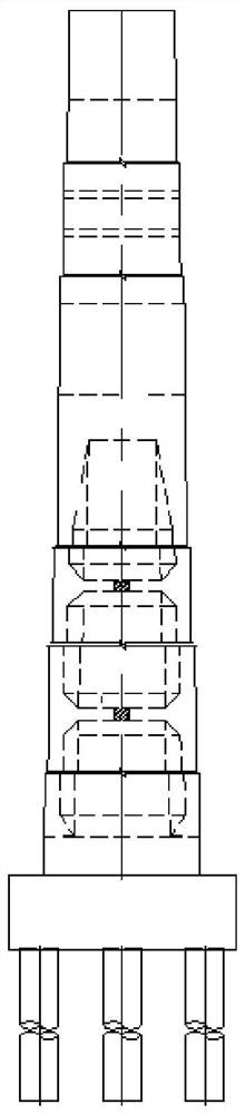 Support-free rapid construction method for bridge hollow pier partition plate