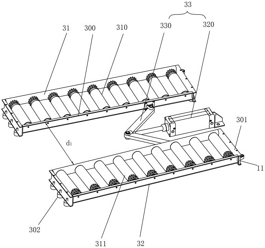 High-speed stacking machine for tires and stacking method thereof