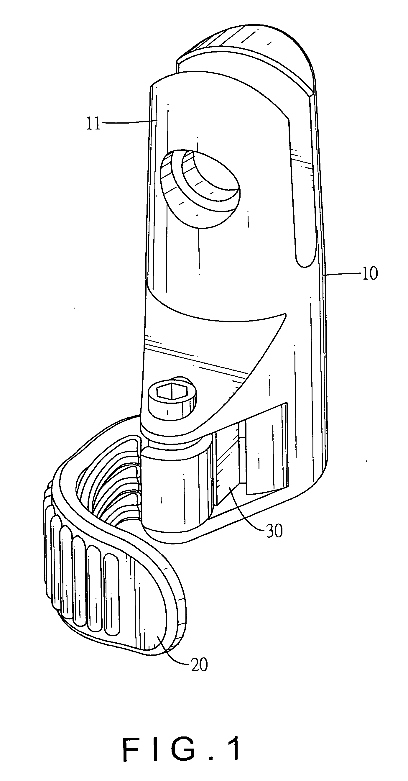 Transverse quick-release connector