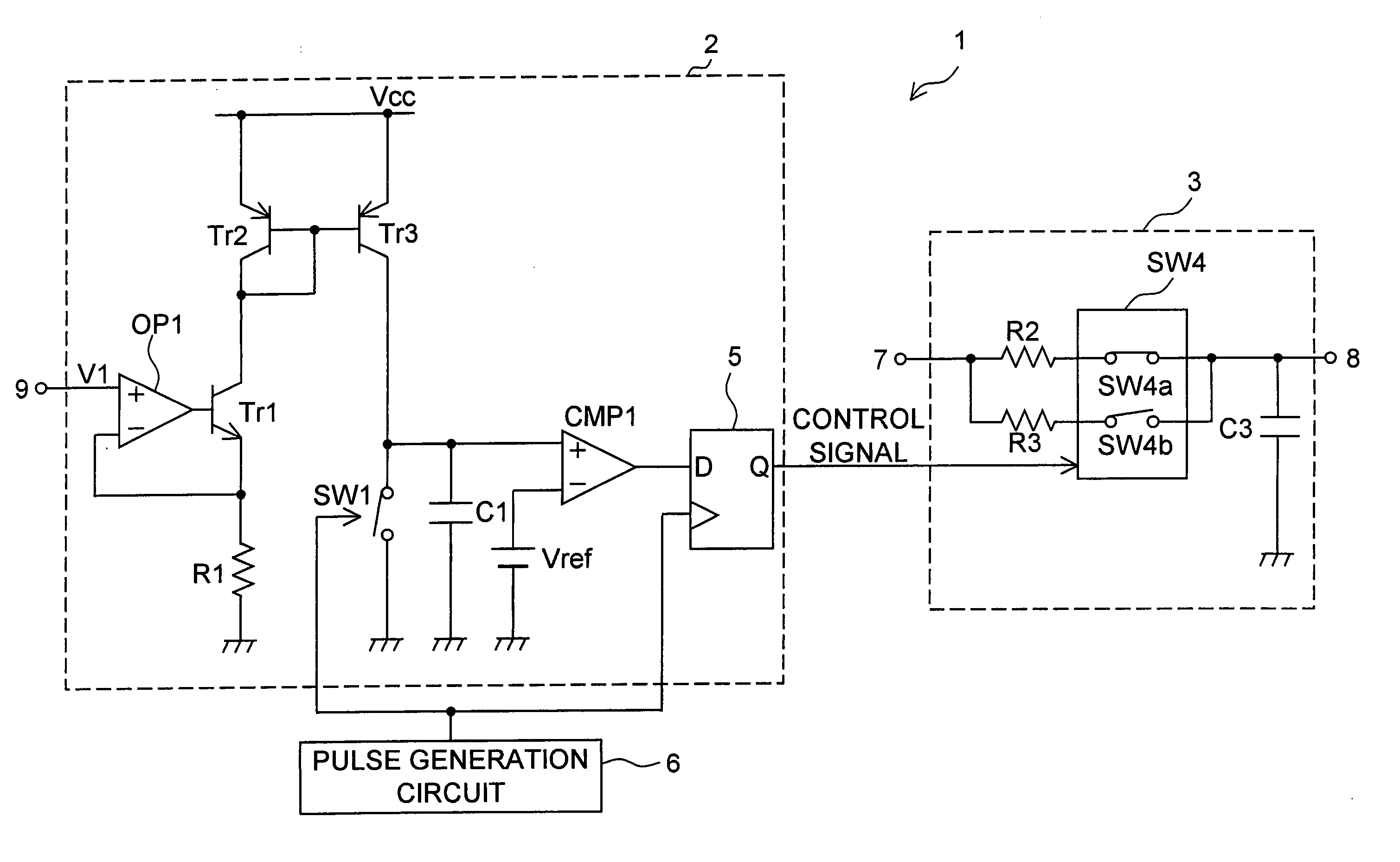 Automatic time constant adjustment circuit