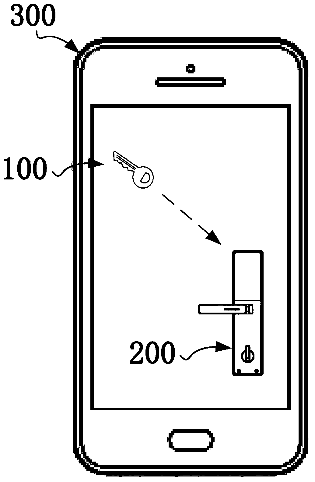 AR-based home smart door lock interaction method, storage medium, and electronic device