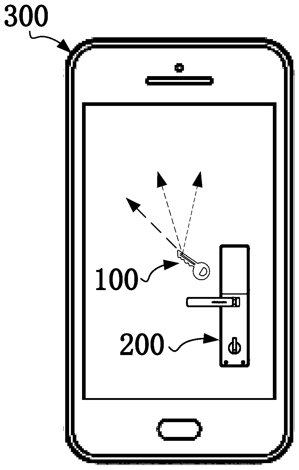AR-based home smart door lock interaction method, storage medium, and electronic device