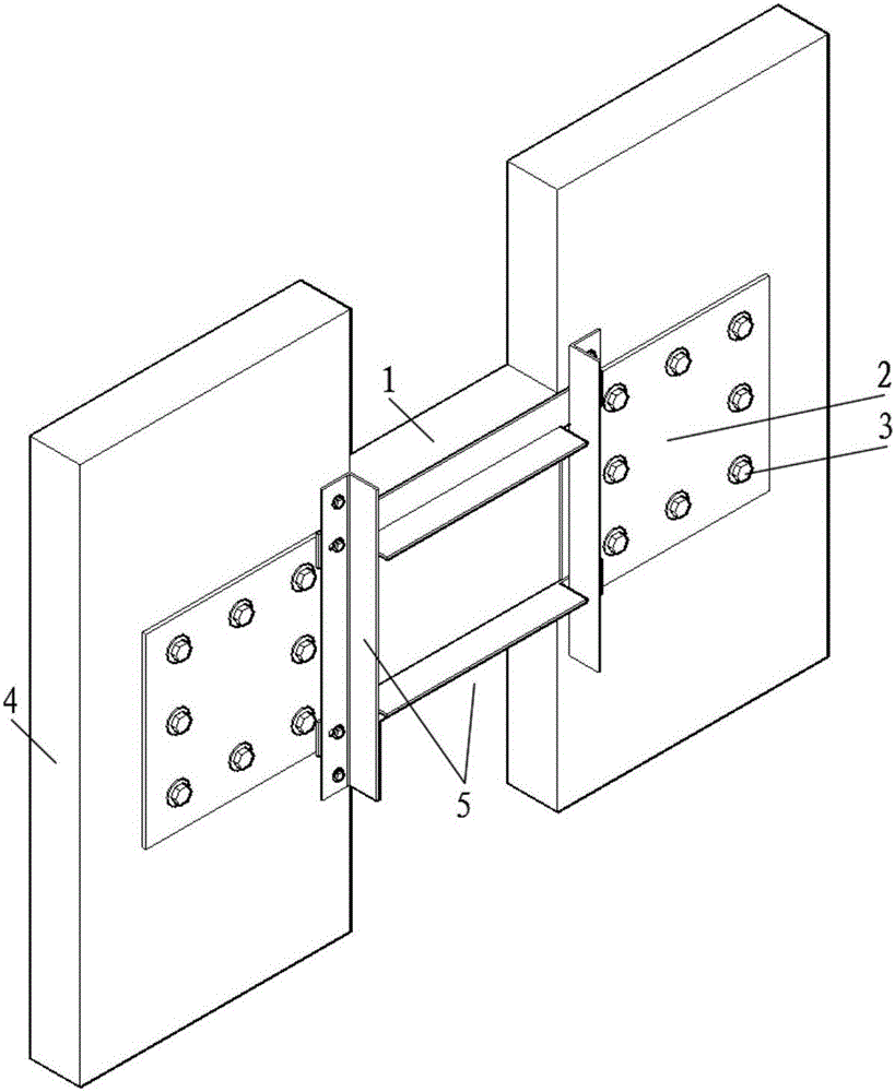 Reinforced structure for coupling beam of reinforced concrete