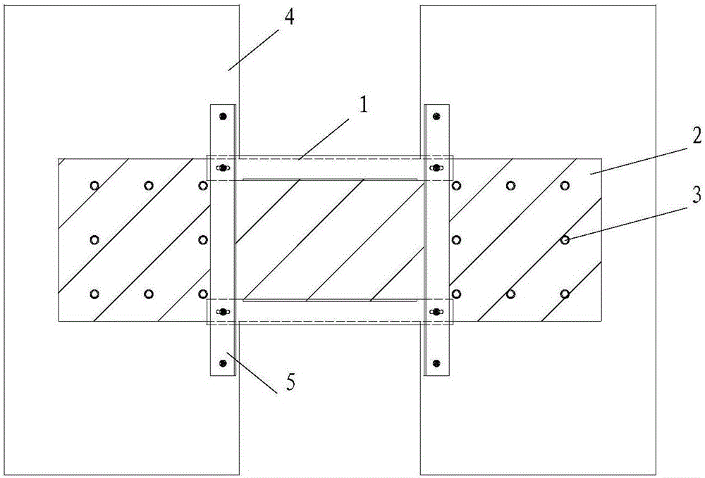 Reinforced structure for coupling beam of reinforced concrete