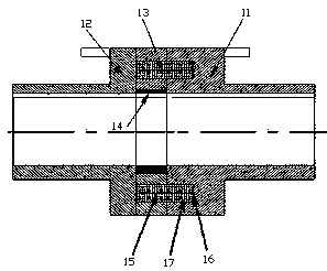 Embedded type shaft coupling structure