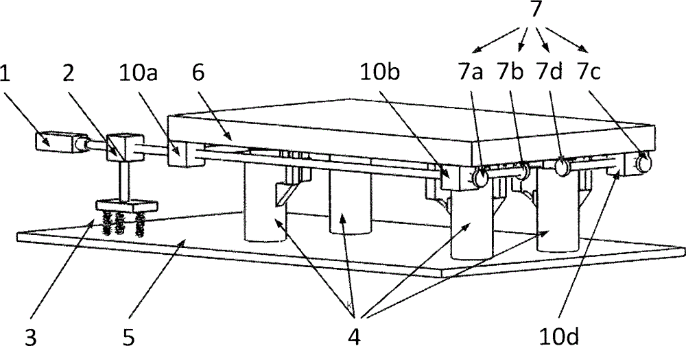 Air flotation vibration isolation platform based on spring zero position criterion and laser self-alignment measurement