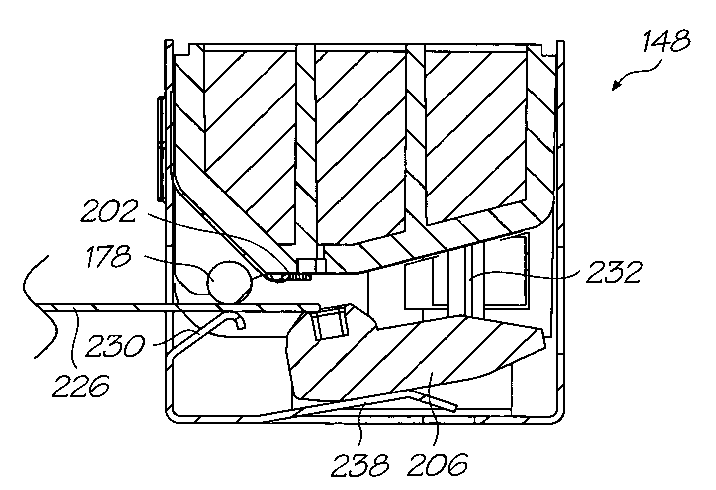 Print cartridge with friction driven media feed shaft