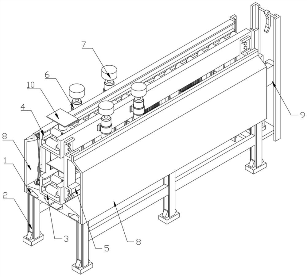 Circuit board edge grinding device with self-overturning function and using method thereof