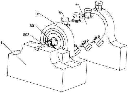 A pvc-o pipe radial stretching device and its processing method