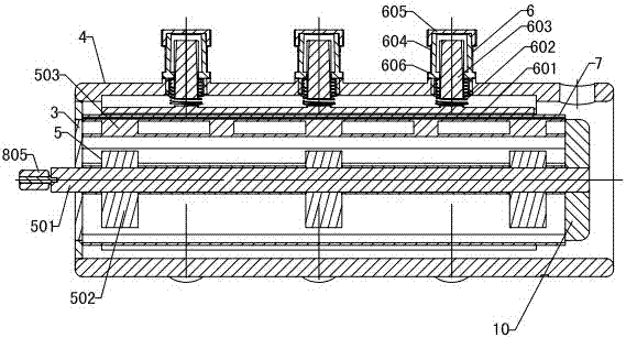 A pvc-o pipe radial stretching device and its processing method
