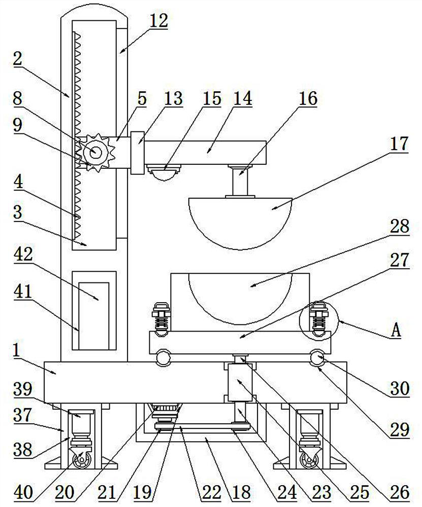 Grinding device for vitamin C sodium phosphate and use method of grinding device
