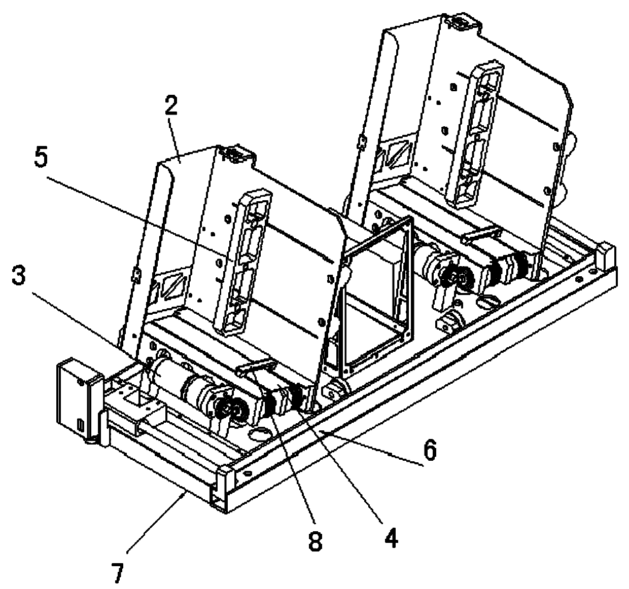 Medicine adding device of dispensing system capable of automatically identifying categories and quantities of medicines